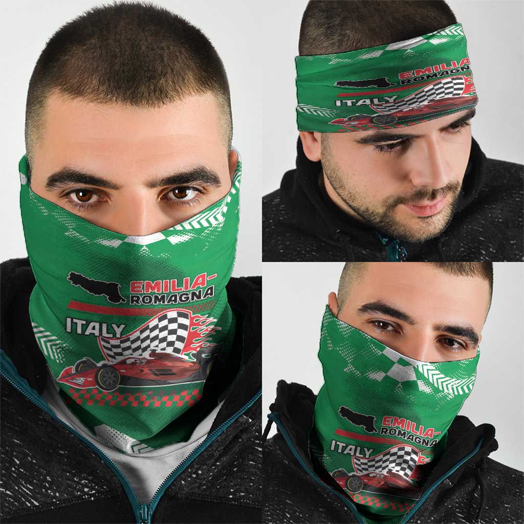 Italy Emilia-Romagna Neck Gaiter Italian Race Circuit - Wonder Print Shop
