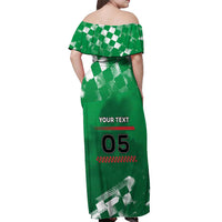 Custom Italy Emilia-Romagna Off Shoulder Maxi Dress Italian Race Circuit - Wonder Print Shop