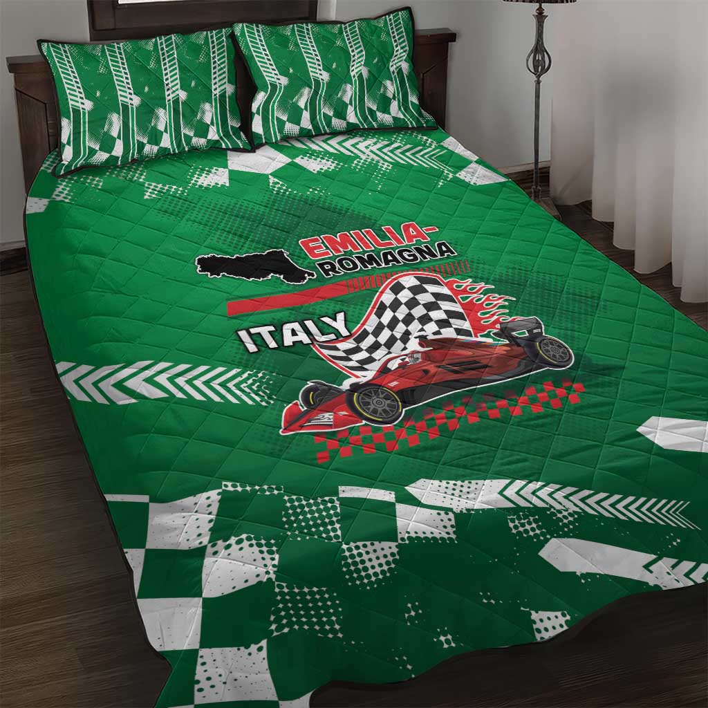 Italy Emilia-Romagna Quilt Bed Set Italian Race Circuit - Wonder Print Shop
