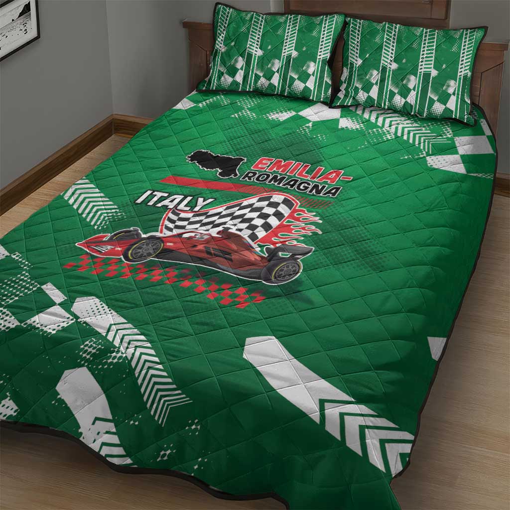 Italy Emilia-Romagna Quilt Bed Set Italian Race Circuit - Wonder Print Shop