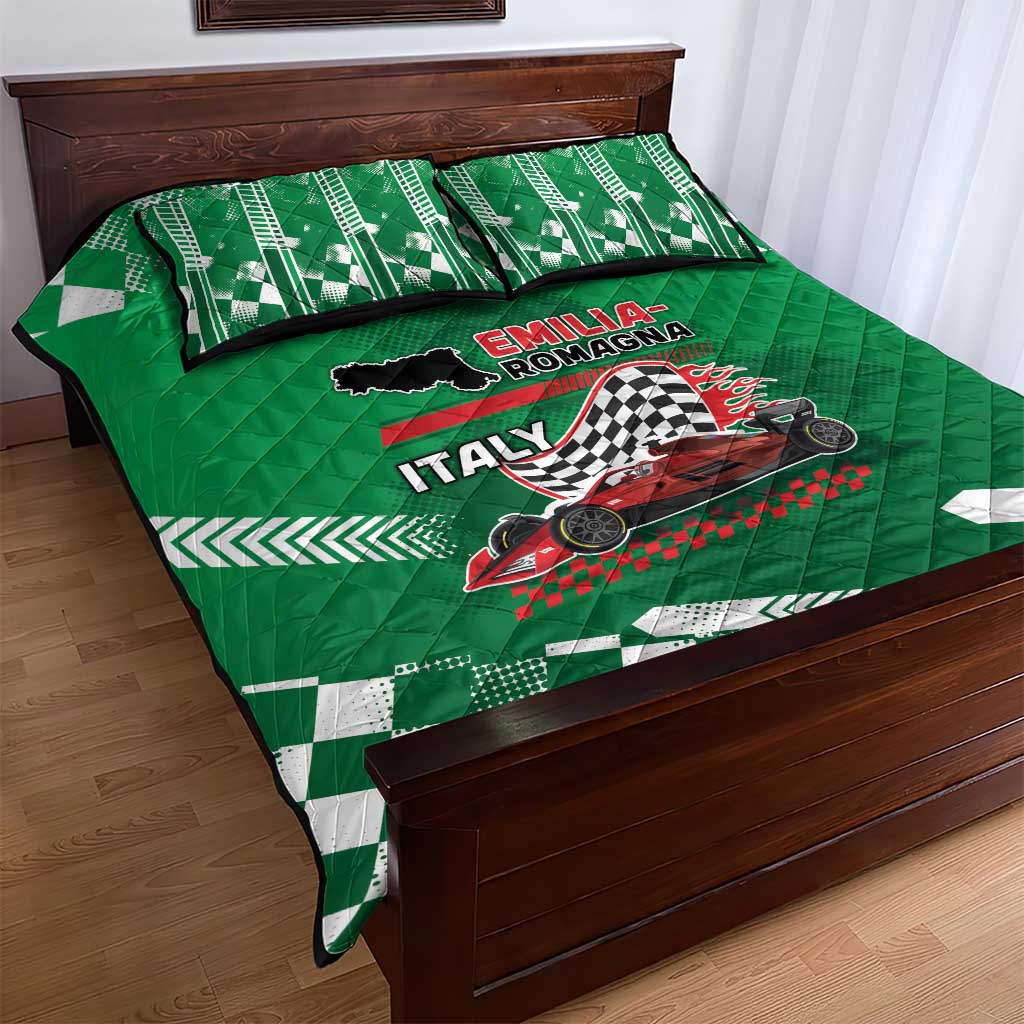 Italy Emilia-Romagna Quilt Bed Set Italian Race Circuit - Wonder Print Shop
