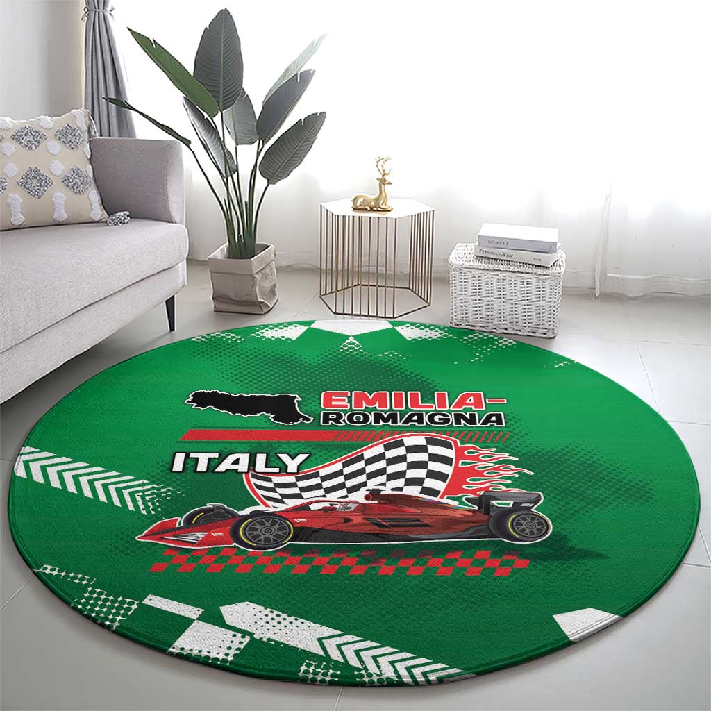 Italy Emilia-Romagna Round Carpet Italian Race Circuit - Wonder Print Shop
