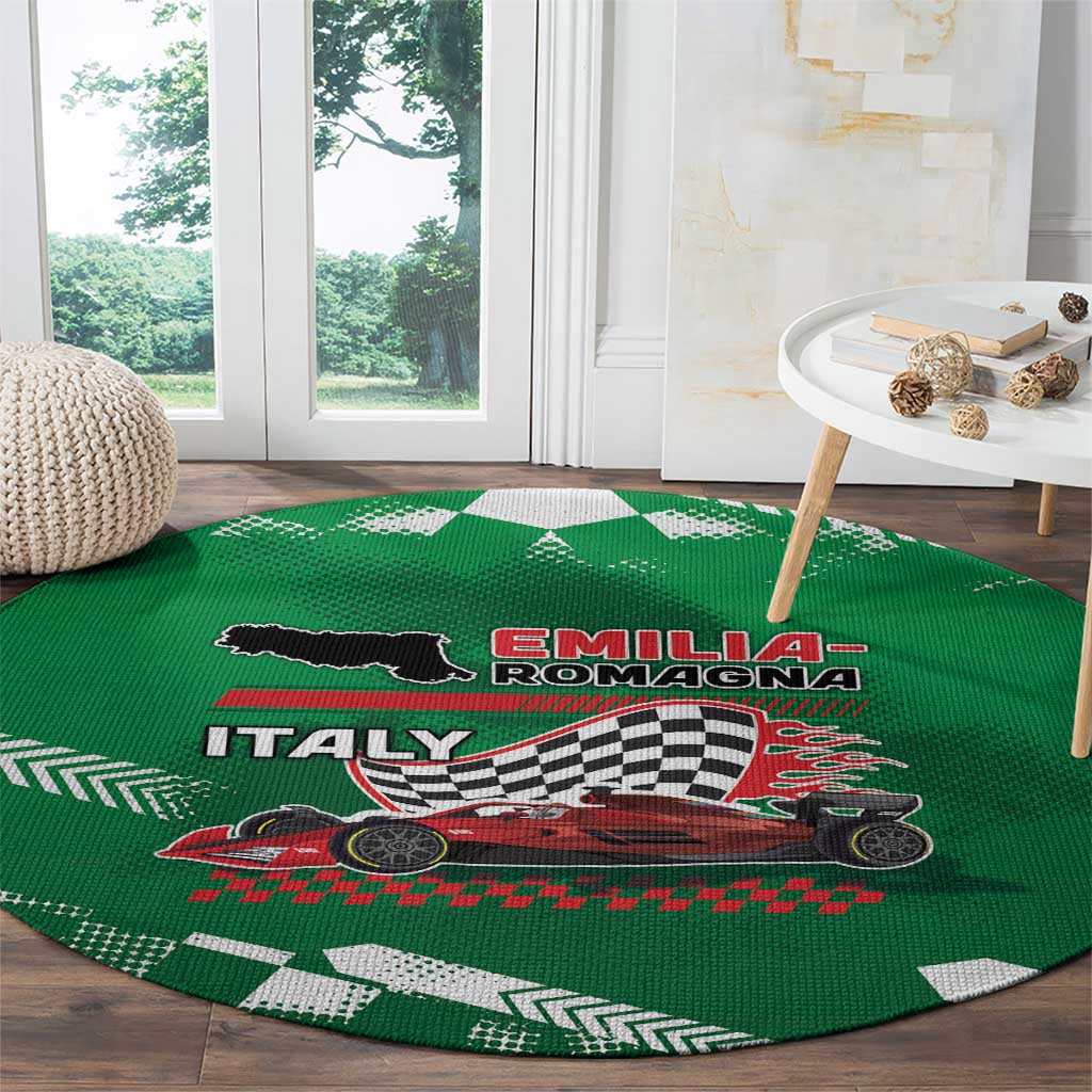 Italy Emilia-Romagna Round Carpet Italian Race Circuit - Wonder Print Shop