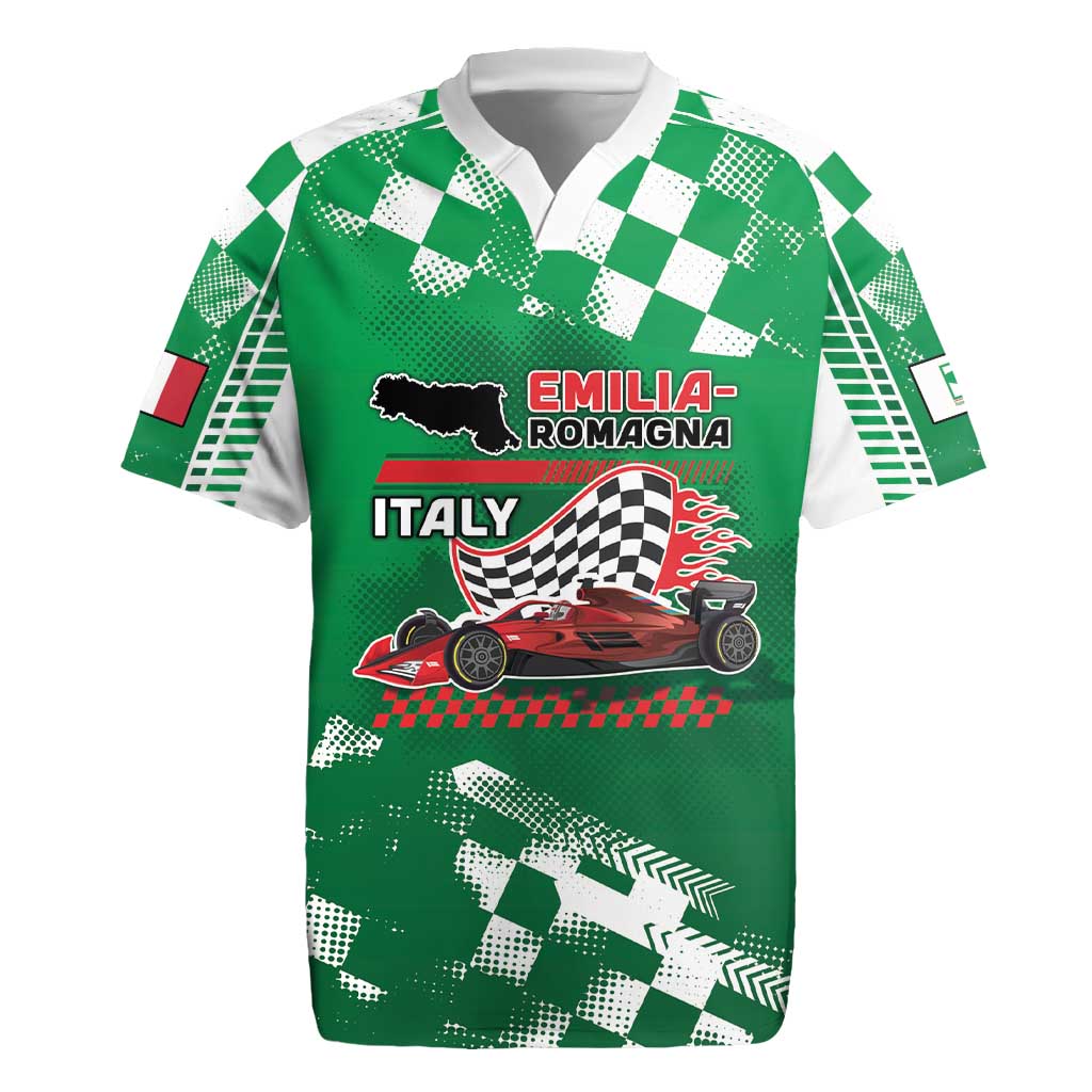 Custom Italy Emilia-Romagna Rugby Jersey Italian Race Circuit - Wonder Print Shop