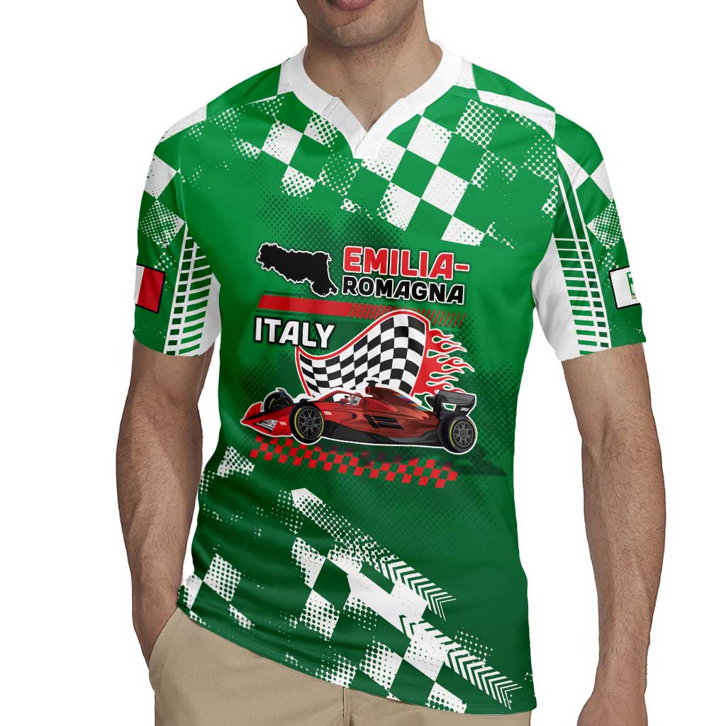 Custom Italy Emilia-Romagna Rugby Jersey Italian Race Circuit - Wonder Print Shop