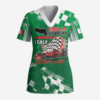 Custom Italy Emilia-Romagna Scrub Top Italian Race Circuit - Wonder Print Shop