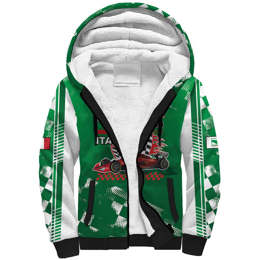 Custom Italy Emilia-Romagna Sherpa Hoodie Italian Race Circuit - Wonder Print Shop