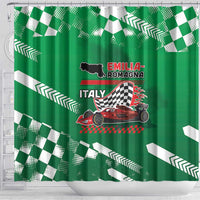 Italy Emilia-Romagna Shower Curtain Italian Race Circuit - Wonder Print Shop