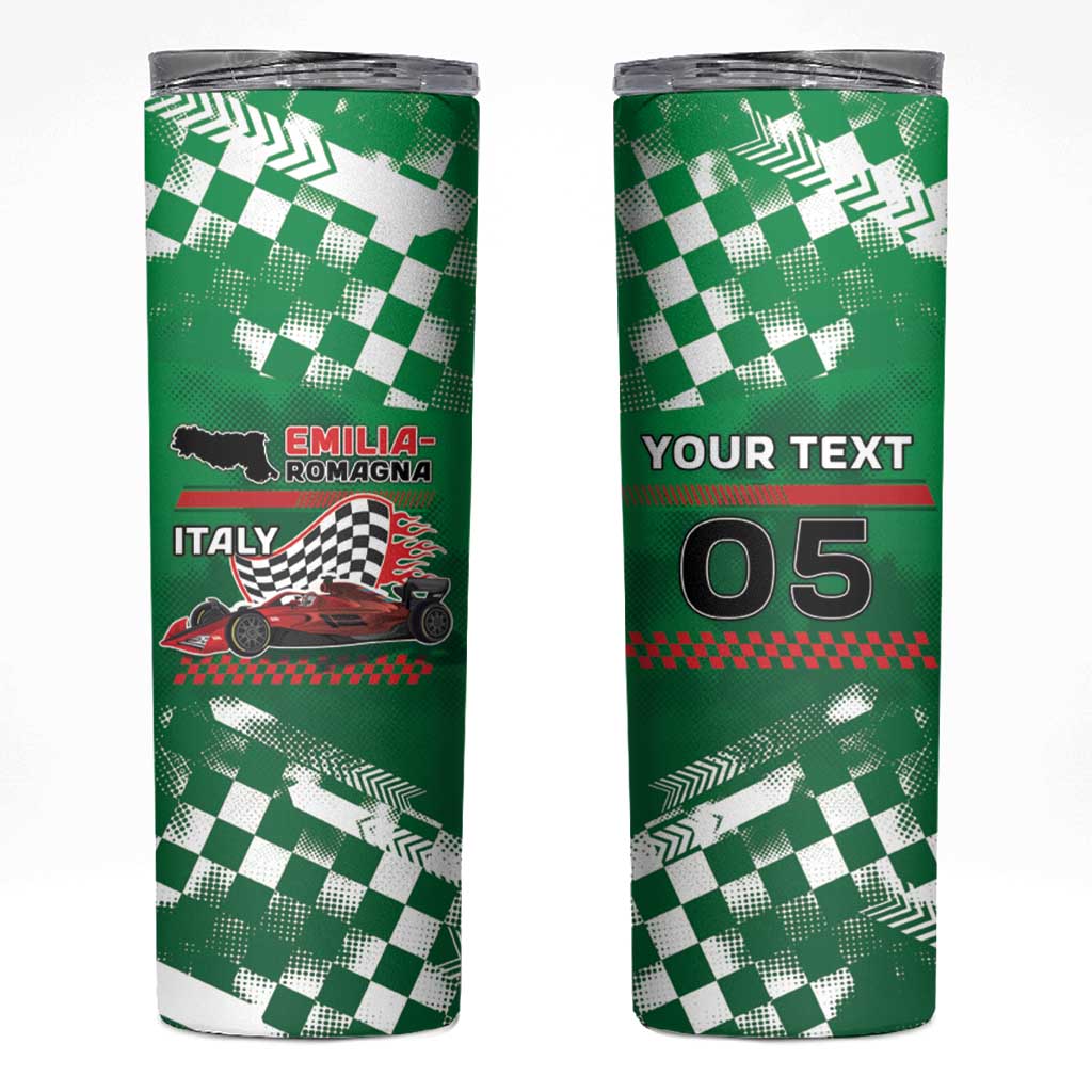 Custom Italy Emilia-Romagna Skinny Tumbler Italian Race Circuit - Wonder Print Shop