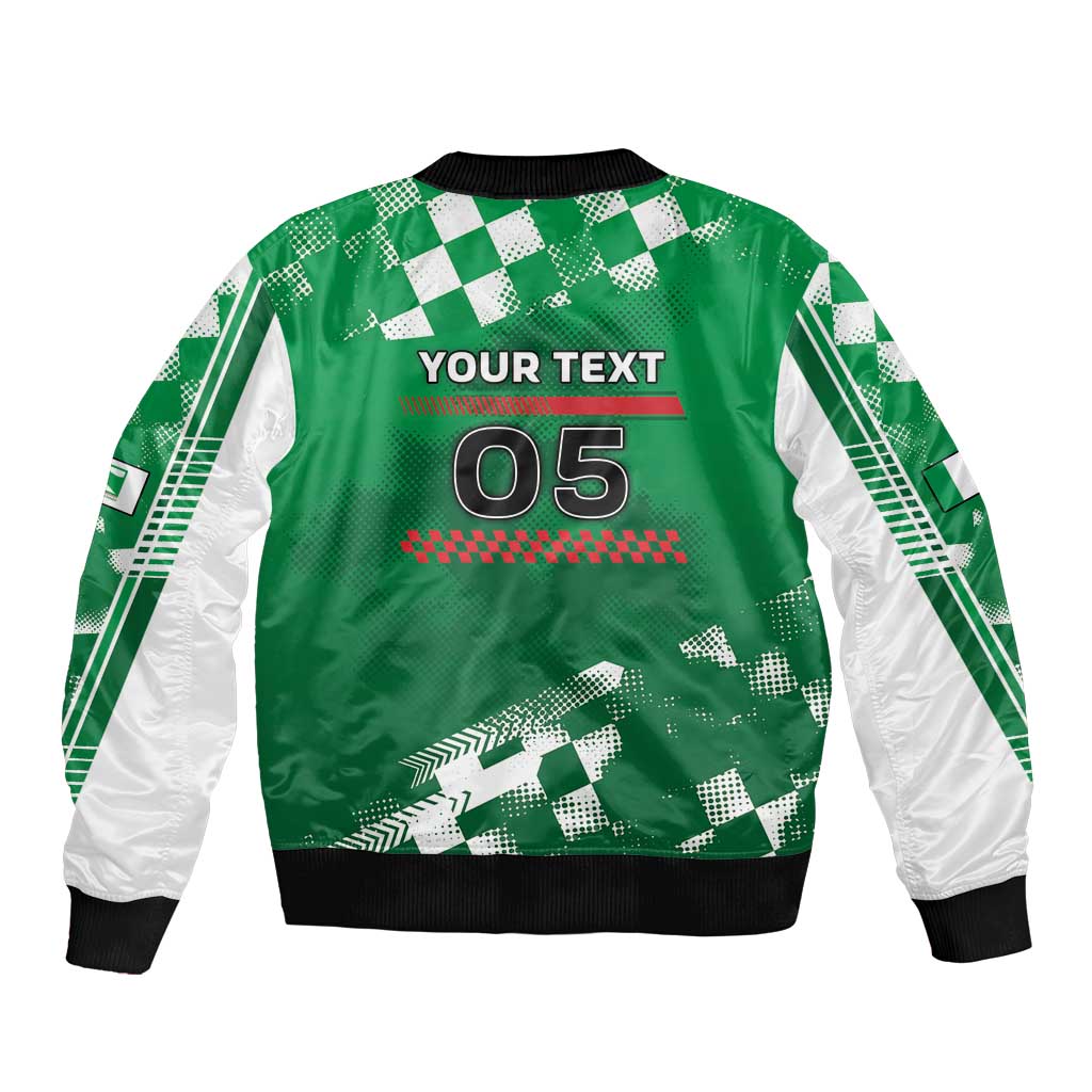 Custom Italy Emilia-Romagna Sleeve Zip Bomber Jacket Italian Race Circuit - Wonder Print Shop
