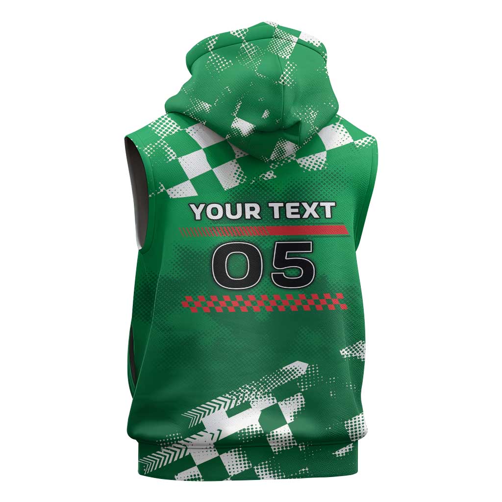 Custom Italy Emilia-Romagna Sleeveless Hoodie Italian Race Circuit - Wonder Print Shop