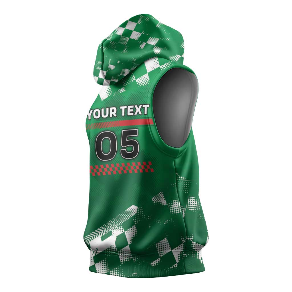Custom Italy Emilia-Romagna Sleeveless Hoodie Italian Race Circuit - Wonder Print Shop