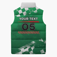 Custom Italy Emilia-Romagna Sleeveless Puffer Jacket Italian Race Circuit - Wonder Print Shop