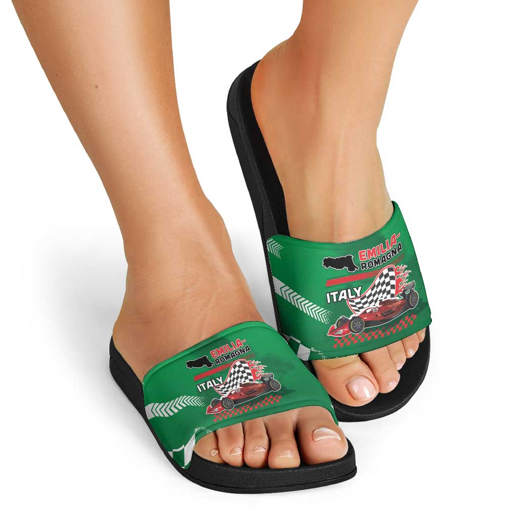 Italy Emilia-Romagna Slide Sandals Italian Race Circuit - Wonder Print Shop