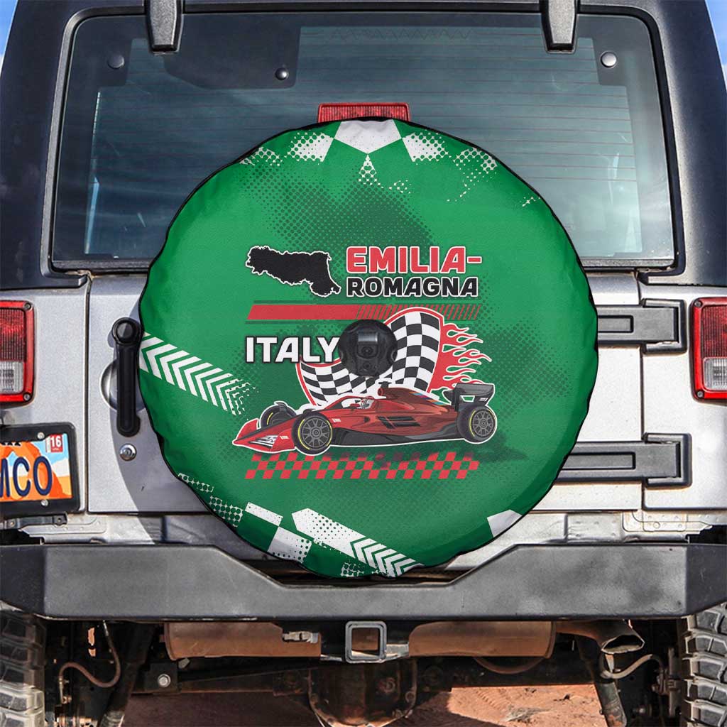 Italy Emilia-Romagna Spare Tire Cover Italian Race Circuit - Wonder Print Shop