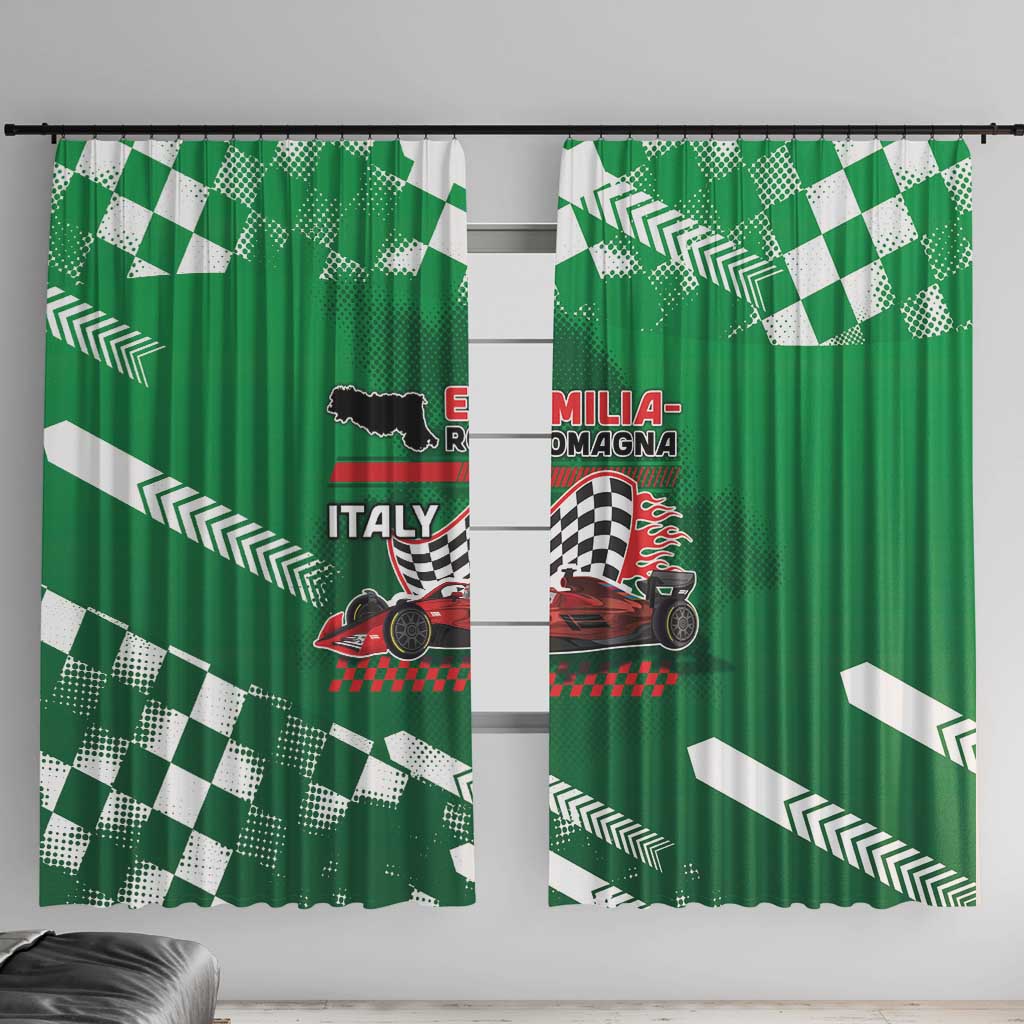 Italy Emilia-Romagna Window Curtain Italian Race Circuit - Wonder Print Shop