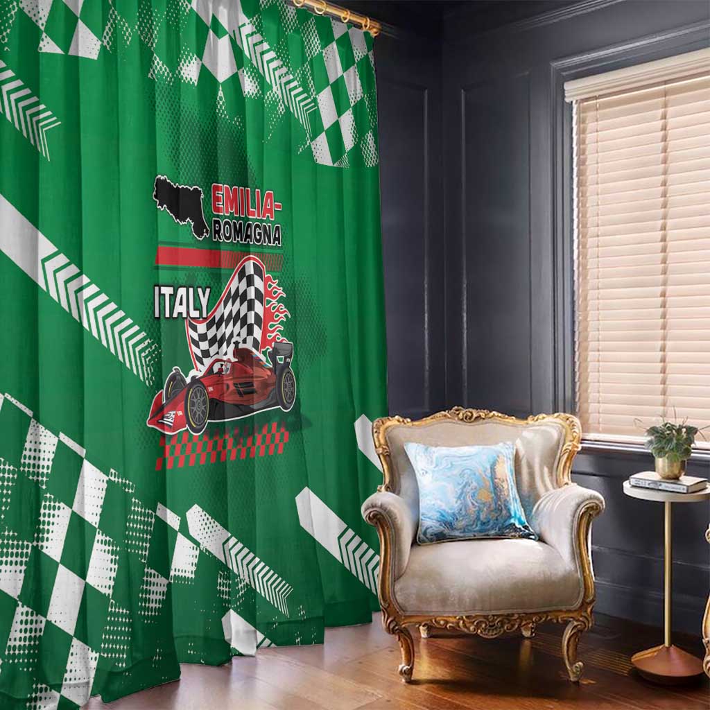 Italy Emilia-Romagna Window Curtain Italian Race Circuit - Wonder Print Shop