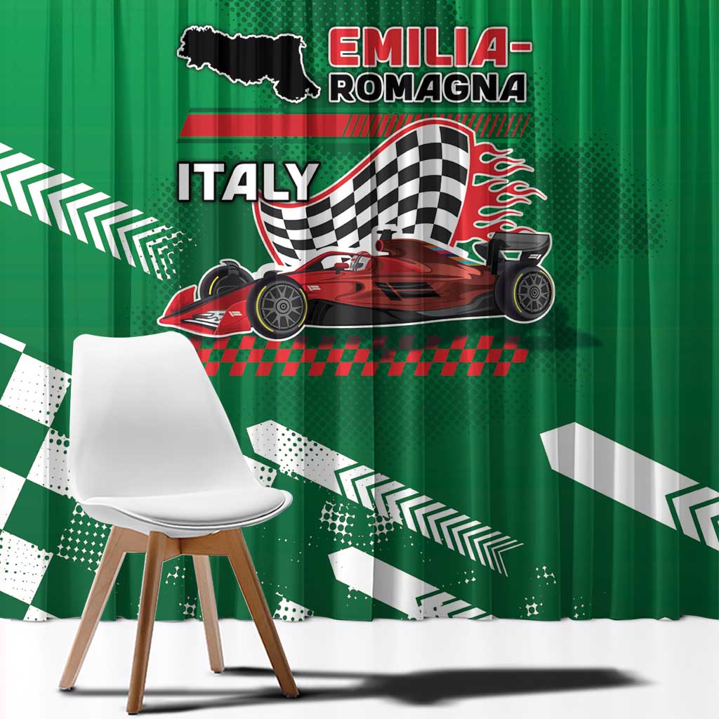 Italy Emilia-Romagna Window Curtain Italian Race Circuit - Wonder Print Shop