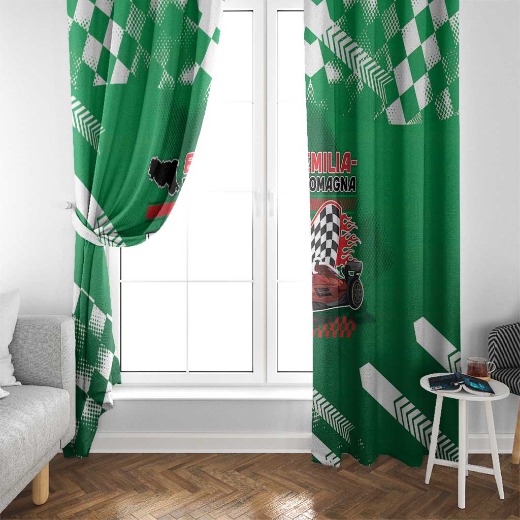 Italy Emilia-Romagna Window Curtain Italian Race Circuit - Wonder Print Shop