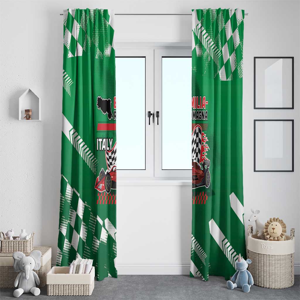 Italy Emilia-Romagna Window Curtain Italian Race Circuit - Wonder Print Shop