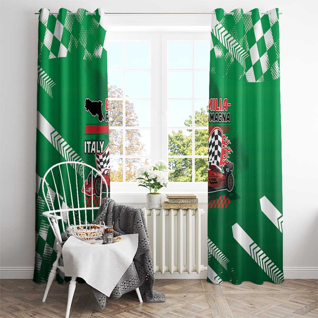 Italy Emilia-Romagna Window Curtain Italian Race Circuit - Wonder Print Shop