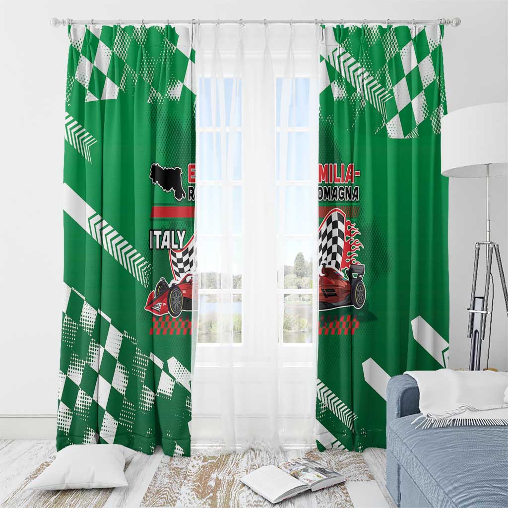 Italy Emilia-Romagna Window Curtain Italian Race Circuit - Wonder Print Shop