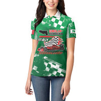 Custom Italy Emilia-Romagna Women Polo Shirt Italian Race Circuit - Wonder Print Shop