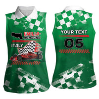 Custom Italy Emilia-Romagna Women Sleeveless Polo Shirt Italian Race Circuit - Wonder Print Shop