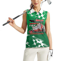 Custom Italy Emilia-Romagna Women Sleeveless Polo Shirt Italian Race Circuit - Wonder Print Shop
