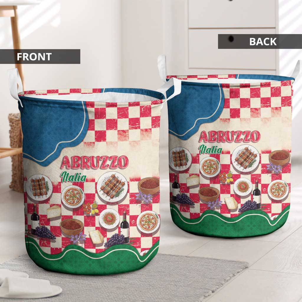 Italy Abruzzo Laundry Basket Specialty Flavors Retro Style