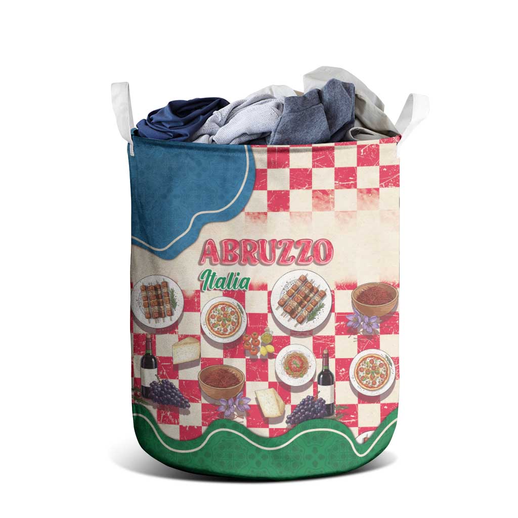 Italy Abruzzo Laundry Basket Specialty Flavors Retro Style