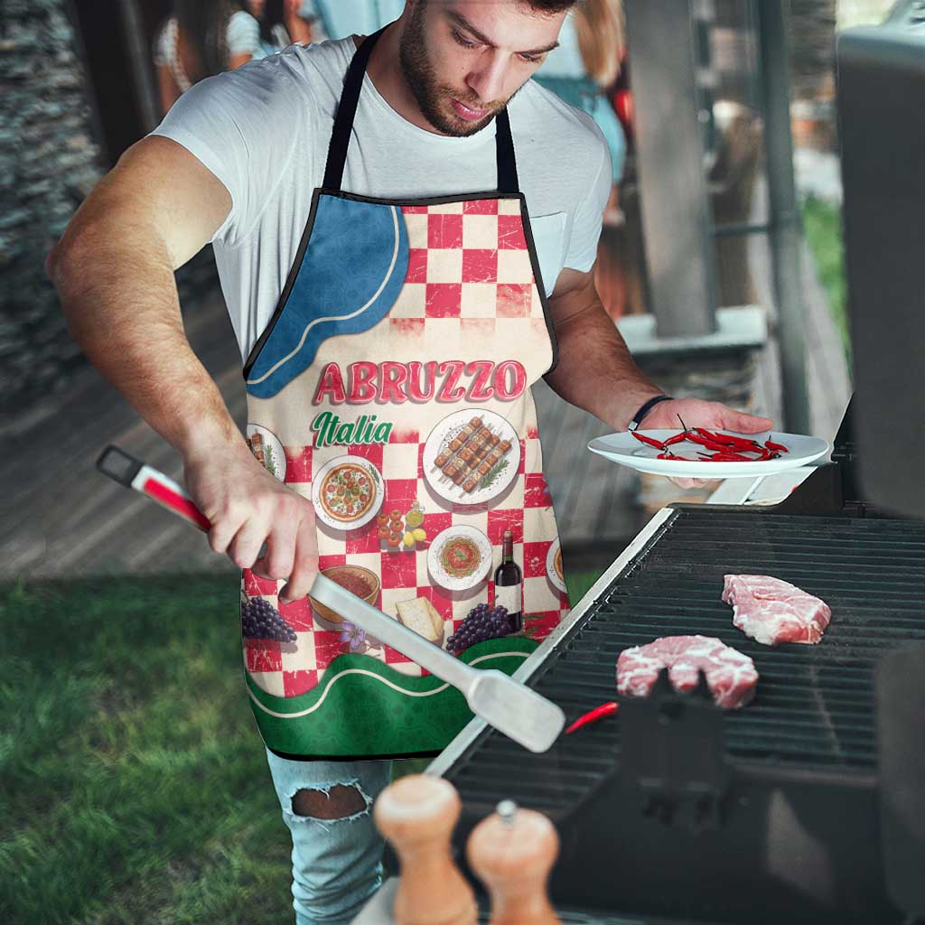 Italy Abruzzo Apron Specialty Flavors Retro Style