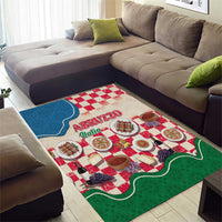 Italy Abruzzo Area Rug Specialty Flavors Retro Style