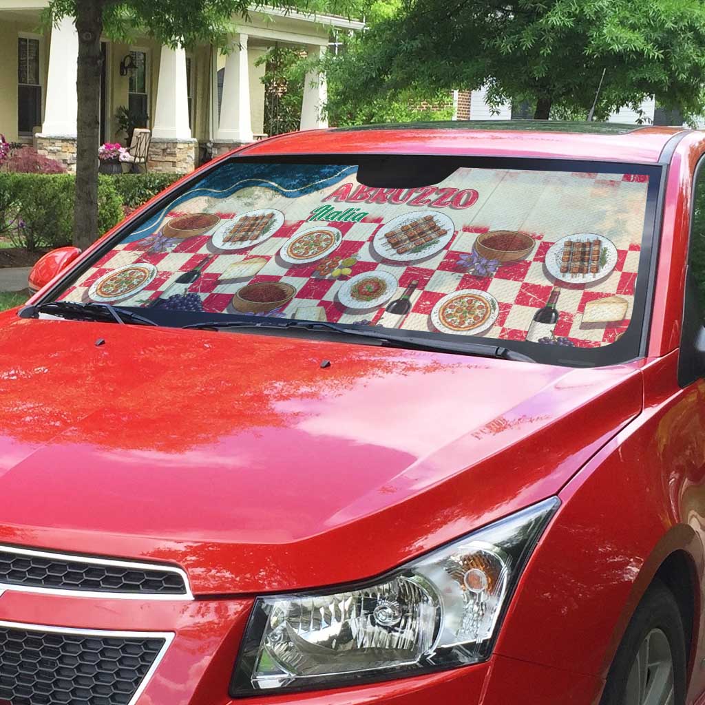 Italy Abruzzo Auto Sun Shade Specialty Flavors Retro Style