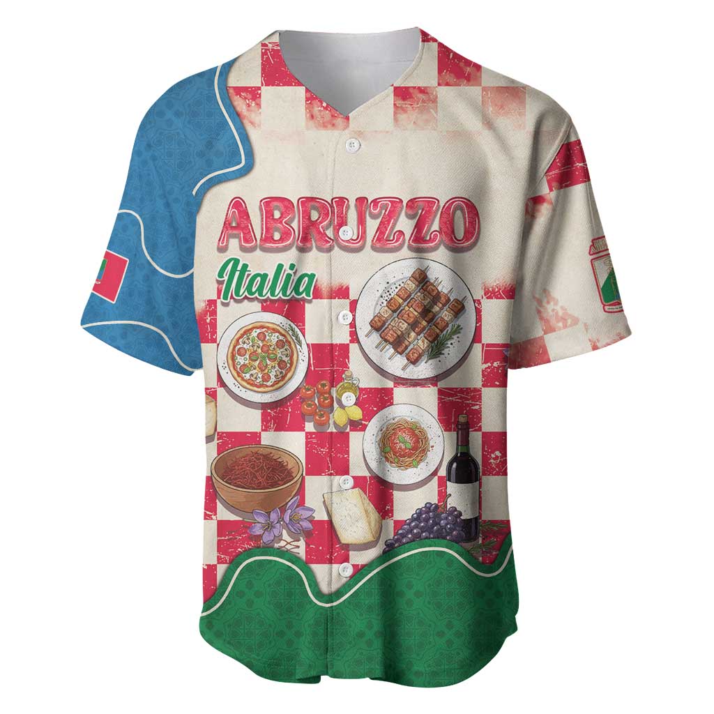 Italy Abruzzo Baseball Jersey Specialty Flavors Retro Style