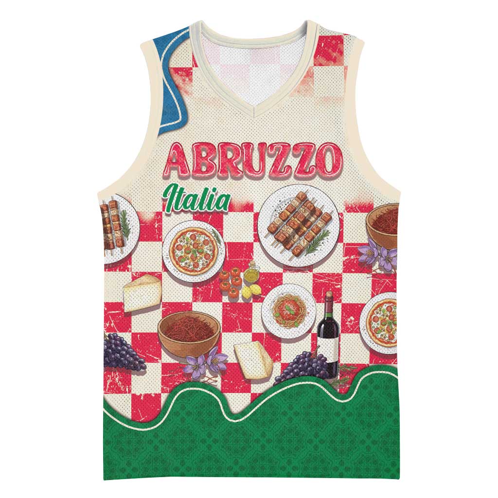 Italy Abruzzo Basketball Jersey Specialty Flavors Retro Style