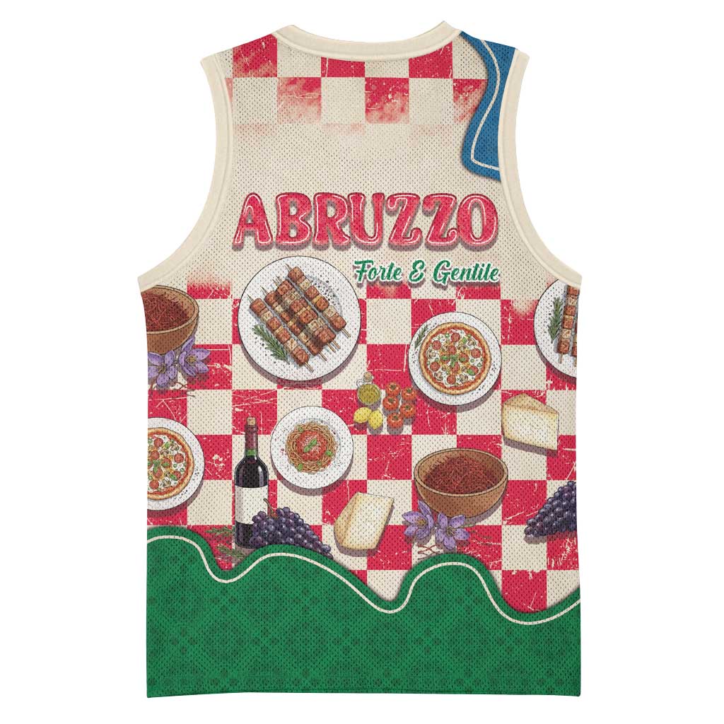 Italy Abruzzo Basketball Jersey Specialty Flavors Retro Style