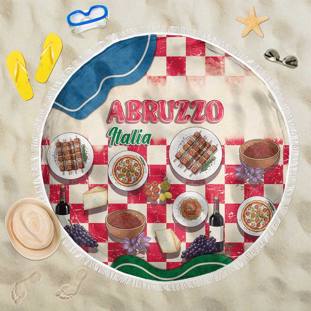 Italy Abruzzo Beach Blanket Specialty Flavors Retro Style