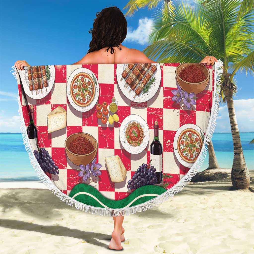 Italy Abruzzo Beach Blanket Specialty Flavors Retro Style