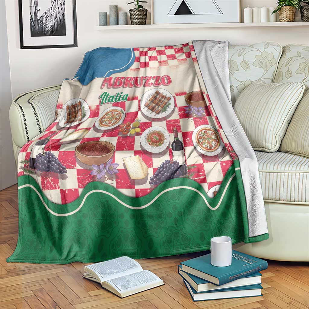 Italy Abruzzo Blanket Specialty Flavors Retro Style