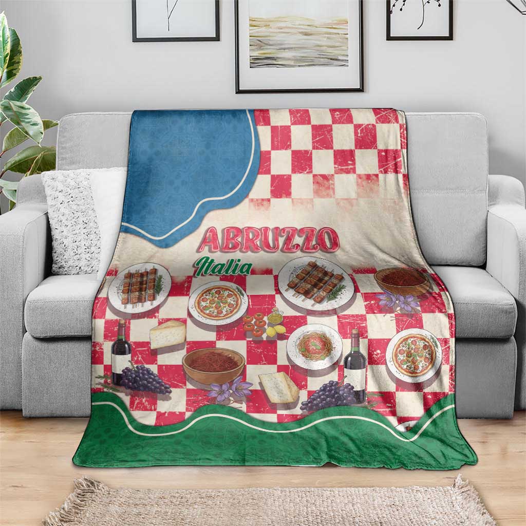 Italy Abruzzo Blanket Specialty Flavors Retro Style
