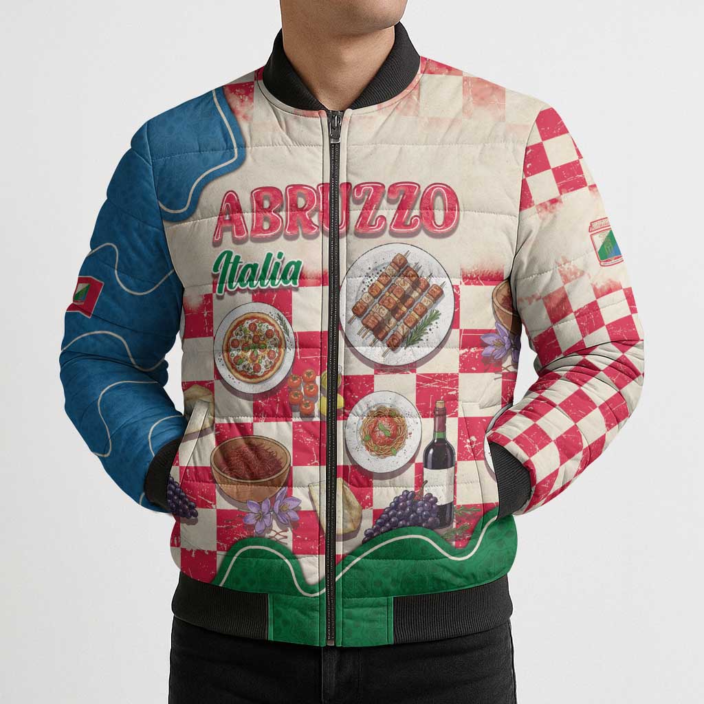 Italy Abruzzo Bomber Puffer Jacket Specialty Flavors Retro Style