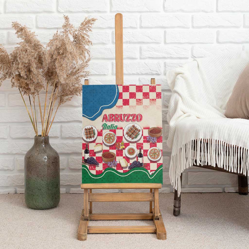 Italy Abruzzo Canvas Wall Art Specialty Flavors Retro Style