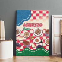 Italy Abruzzo Canvas Wall Art Specialty Flavors Retro Style