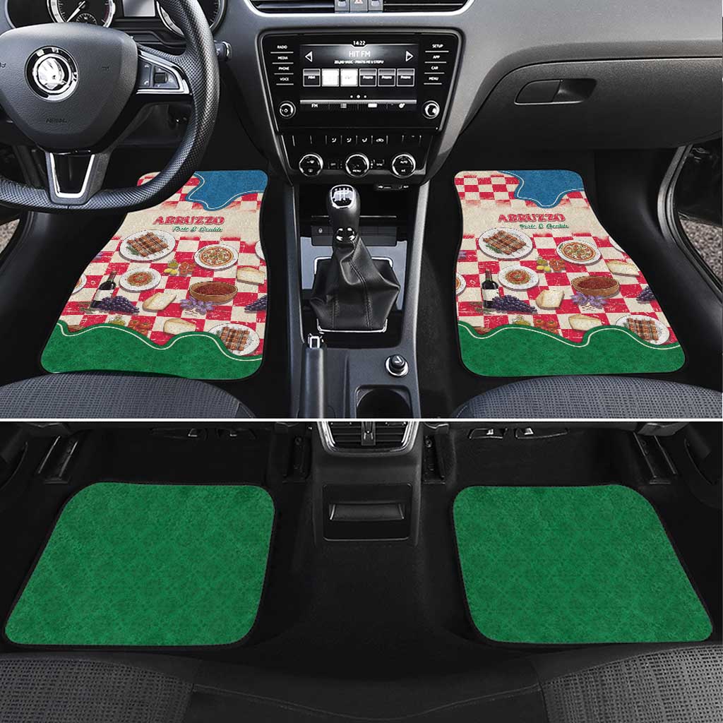 Italy Abruzzo Car Mats Specialty Flavors Retro Style