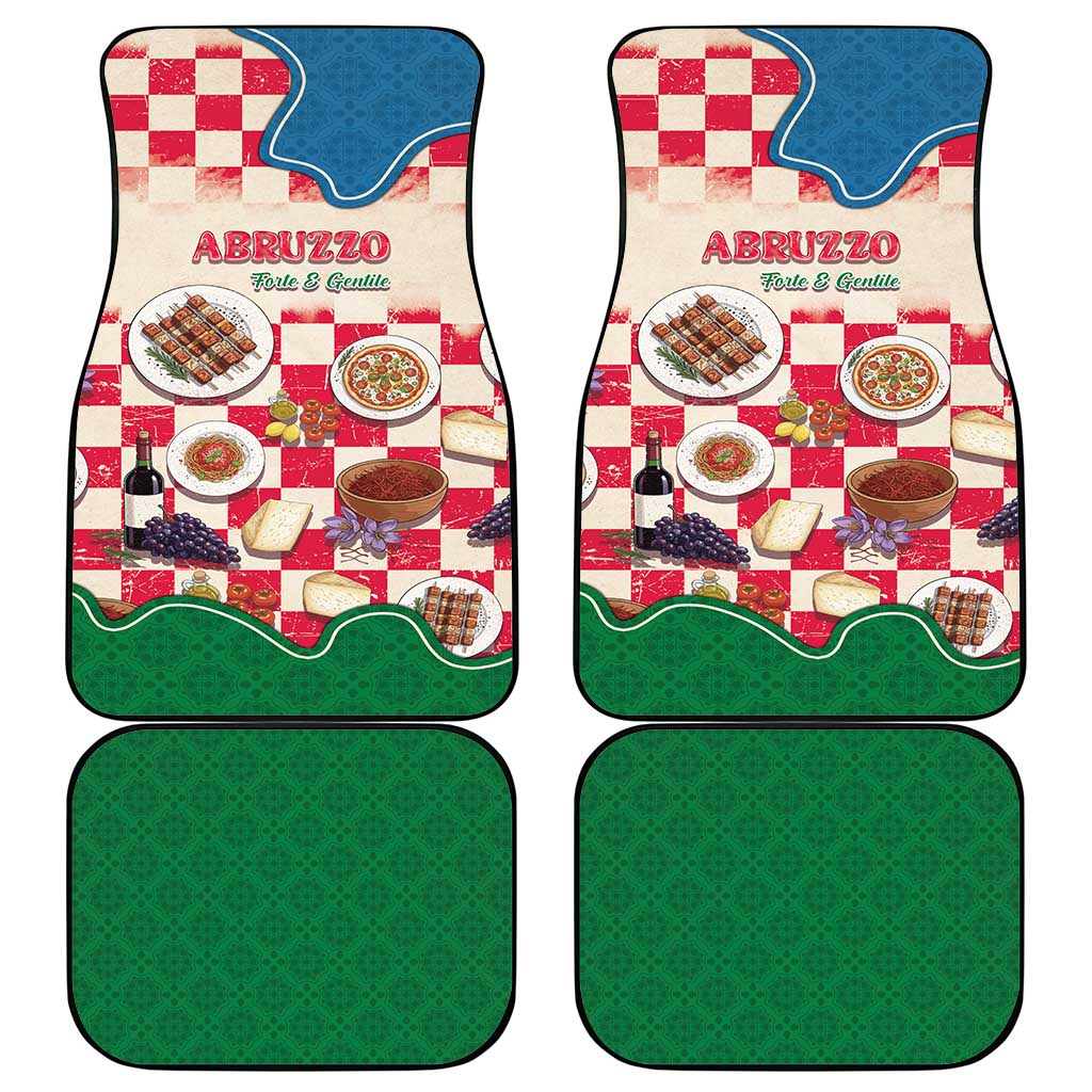 Italy Abruzzo Car Mats Specialty Flavors Retro Style