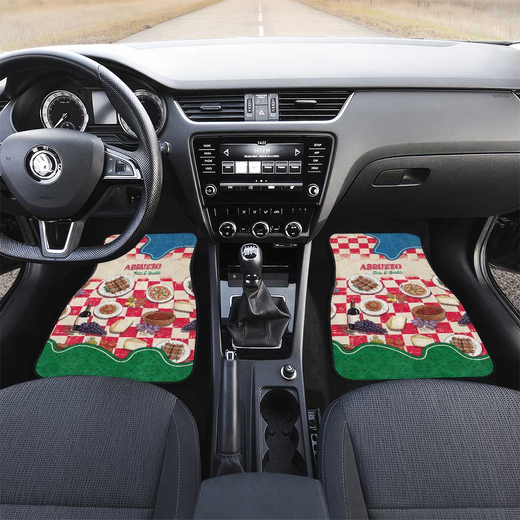 Italy Abruzzo Car Mats Specialty Flavors Retro Style
