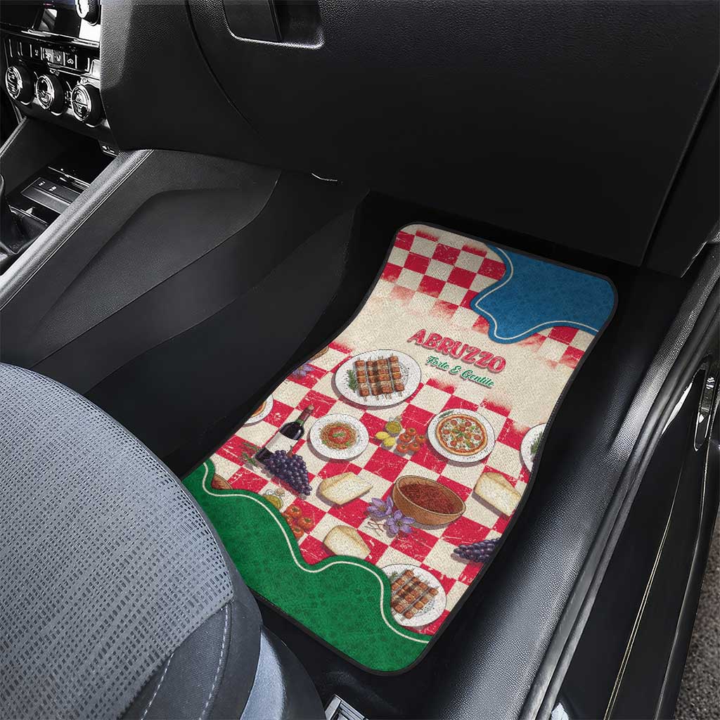 Italy Abruzzo Car Mats Specialty Flavors Retro Style