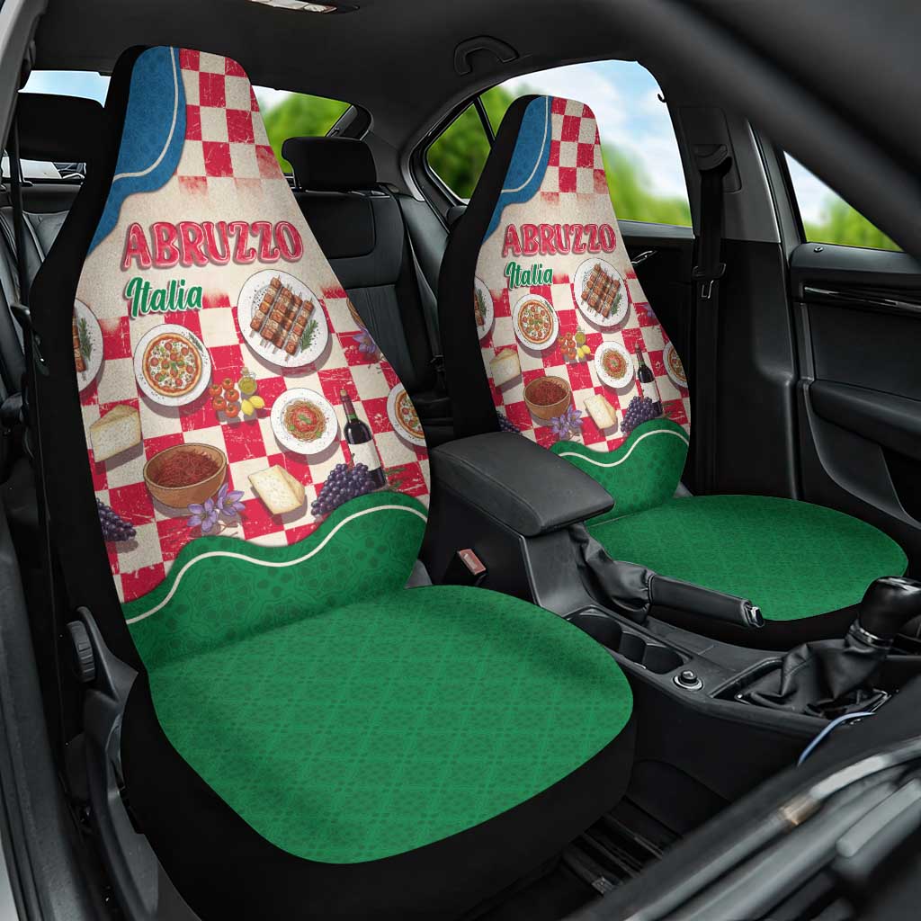 Italy Abruzzo Car Seat Cover Specialty Flavors Retro Style