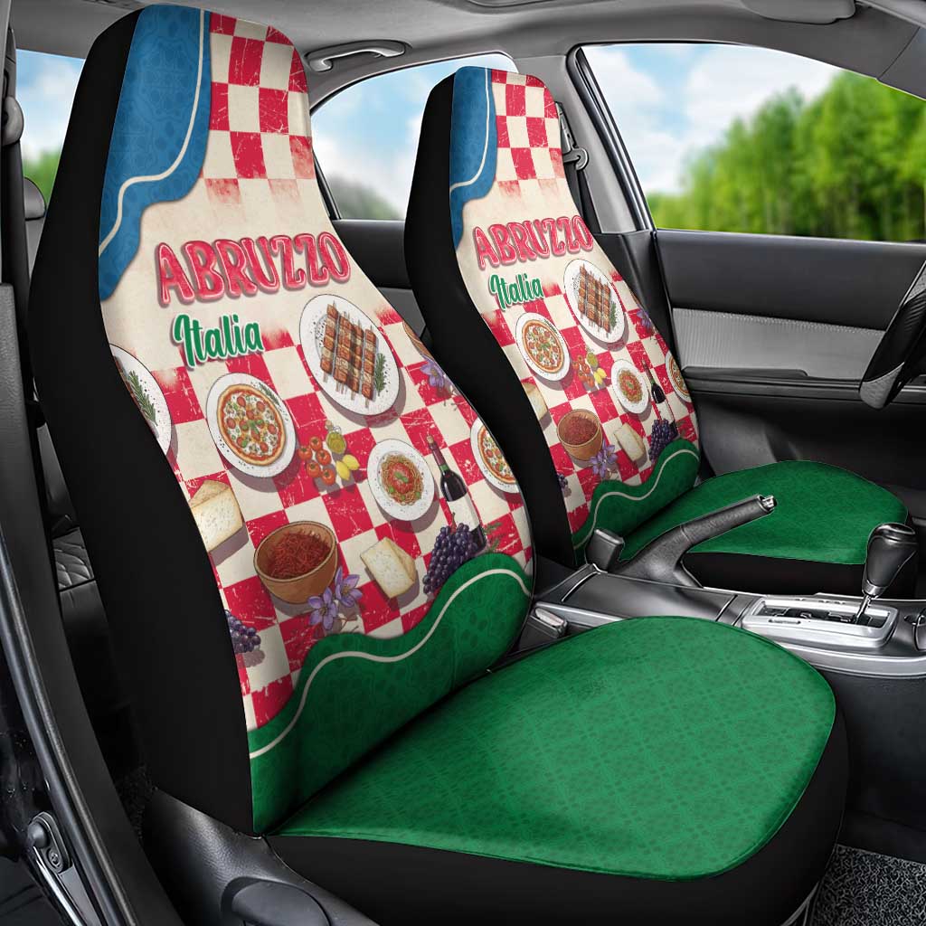 Italy Abruzzo Car Seat Cover Specialty Flavors Retro Style